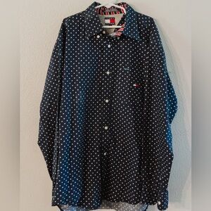 Tommy Hilfiger Men's Dark Blue Star Print Shirt